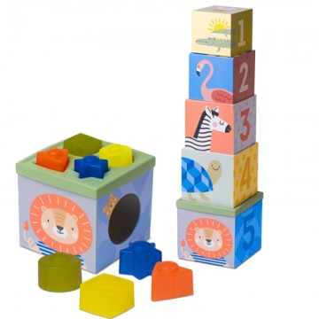 taf toys παιχνίδι δραστηριοτήτων Savannah sort & stack ΠΑΙΧΝΙΔΙΑ 0-6 ΜΗΝΩΝ